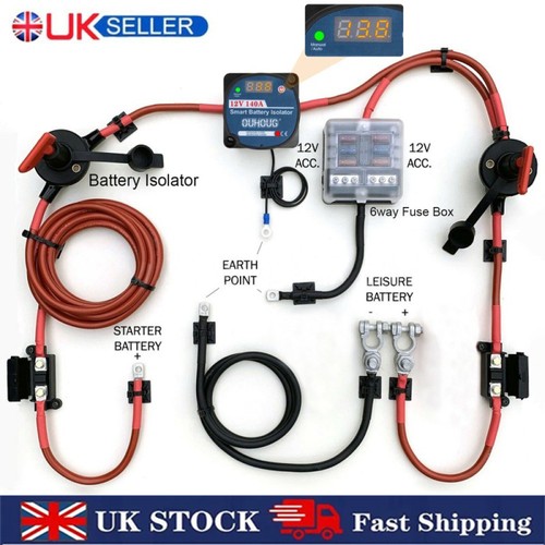Battery split charge relay - 5m,