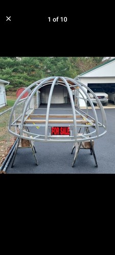 Steel frame awning - frame, approx