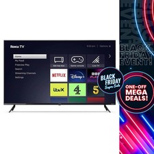 Polaroid P55UR1953U 55" SMART 4K Roku TV Ultra HD HDR LED TV Freeview Play Black