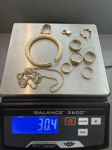 9ct gold scrap - 9ct, scrap,