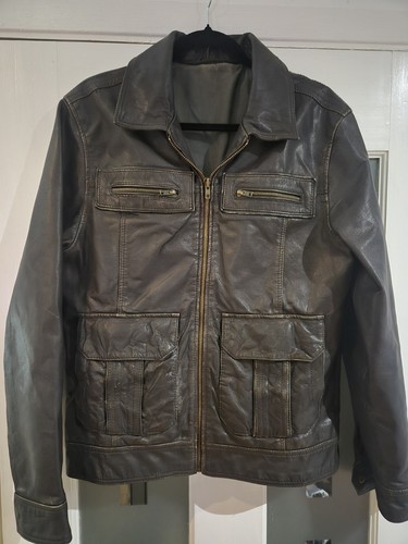 Mens vintage brown leather - mens,
