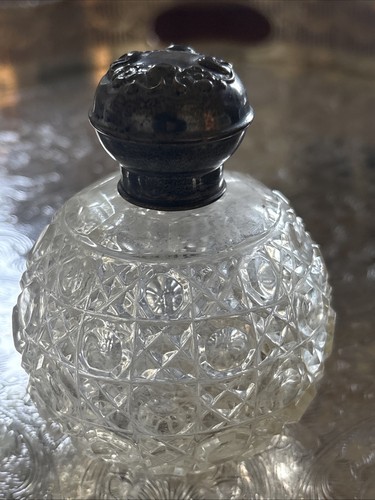Vintage hallmarked cut - cut, glass