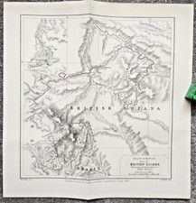1884 Original Antique Map