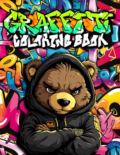 Graffiti coloring book 50 - graffiti, book: