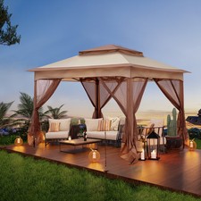 Pop Up Gazebo With Mesh Sides