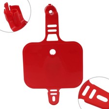 Plastic front number plate - number,