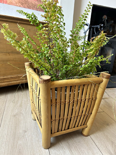 Vintage 70s bamboo wicker - vintage,