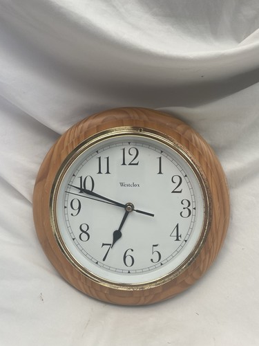 Vintage wooden westclox wall - vintage,