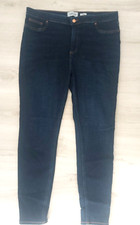 NEW LOOK SIZE 18 DARK BLUE HALLIE DISCO STRETCH JEANS