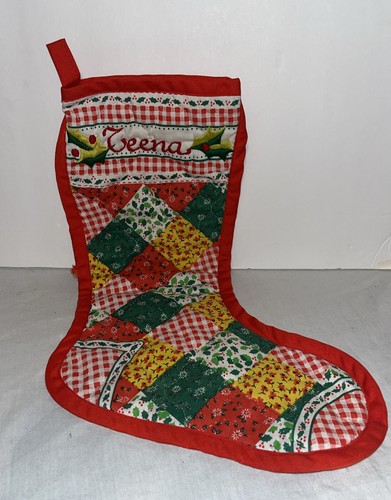 Quilted christmas stockings - quilted,