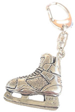 Ice Hockey Boot Handcrafted from Solid Pewter In the UK Key Ring -PAG