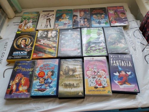 Mixed video cassette tapes - mixed,
