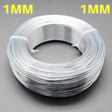 1mm Aluminium Craft Florist Wire Jewellery Modelling Bendy Silver 10m lengths