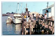Port Hueneme, CA Postcard- PORT HUENEME Pier Fishing Deep Sea Boats
