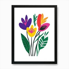 Tulips Art Print Framed Wall