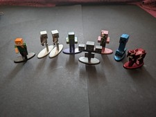 Collection of Metal Jada Minecraft Figurines - Blind Bag Pulls