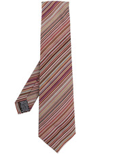 BRAND NEW 100% GENUINE PAUL SMITH MEN'S 'SIGNATURE STRIPE' SILK TIE WITH TAG