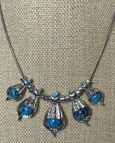Statement fringed necklace - statement,