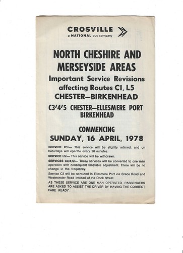 Vintage crosville north - vintage,