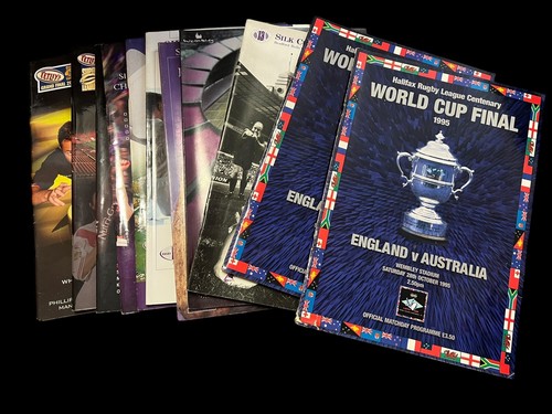 Rugby league programmes - x,