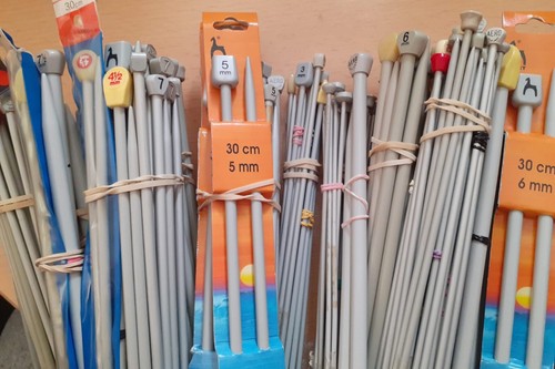 Knitting needles pins 30cm - -,