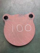 Hardox 450 12mm thk, 100mm (4") Diameter Shooting Target/Gong, 12mm thick plate