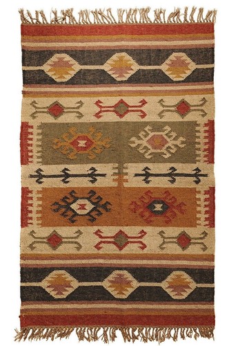 Handwoven flatweave boho - flatweave,