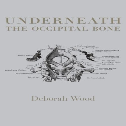 Underneath the occipital bone - underneath,