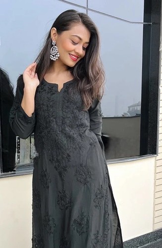 Lucknowi kurta piece size - ,