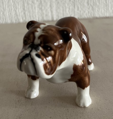 Beswick brown white bulldog - beswick,