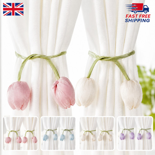 Tulip curtain tie backs - 2x,
