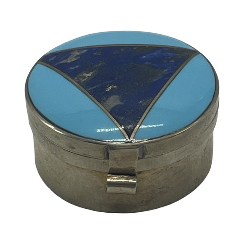 Fine silver and enamel round - fine,