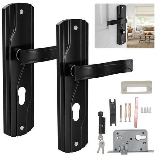 Lever lock set lockable door - set,