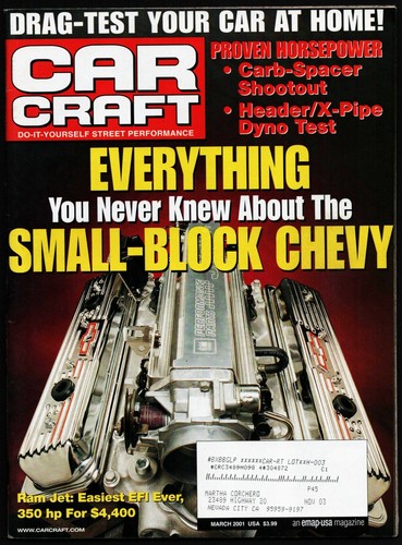 March 2001 car craft magazine - car,