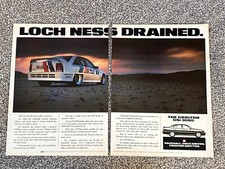 Collectable 1988 Magazine Advert Art Picture Vauxhall Carlton GSi 3000 Ad 1980's