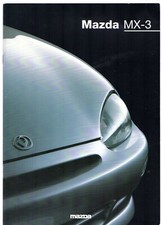 Mazda MX-3 1994-97 UK Market Sales Brochure 1.6i Auto 1.8i V6