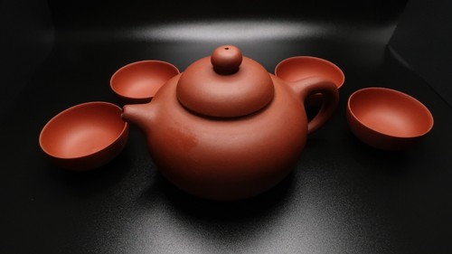 Antique yixing clay teapot and - antique,