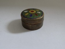 VINTAGE BRASS ENAMELED