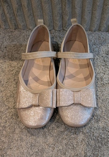 Girls gold glittery shoes - gold, with