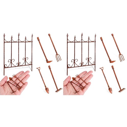 10pcs miniature garden tools - miniature,