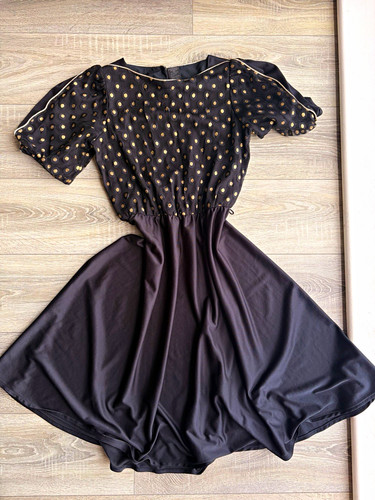 Michael black gold polka - black,