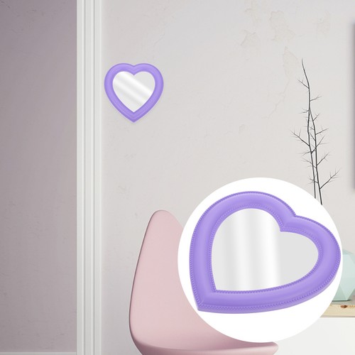 1pc heart shaped mirror - 1pc, heart-shaped