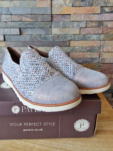 Pavers slip shoes grey - slip,