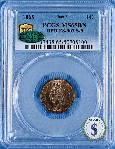 1865 plain5 indian head - 1865,