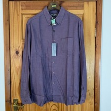 M&S Soft Touch With Stretch Long Sleeve Shirt XL 44-46" Chest Purple BNWT ✅