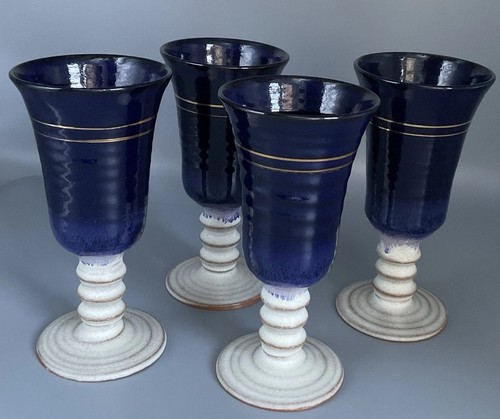 Set ceramic wine goblets - of,