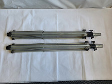 2 x Heavy Duty Speaker Stands  - Aluminium Finish - Very Good Condition ( Pair)