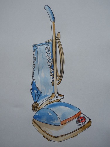 Ink painting hoover vacuum - painting,