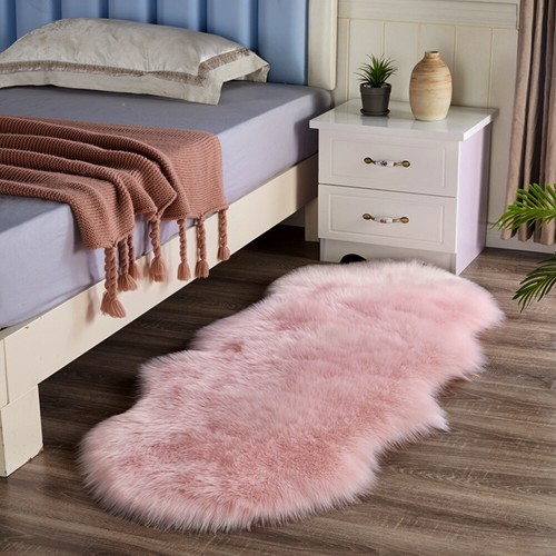 Round irregular fur sheepskin - fur,