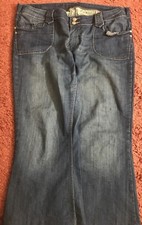 Ladies Blue Cropped Ankle Jeans Size 18
